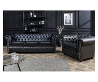 Fotoliu, negru, maro închis