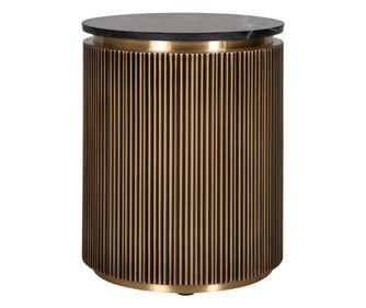 Măsuță laterală Ironville 50Ø, Richmond Interiors, negru, auriu