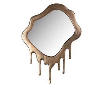 Lustro Drops, Richmond Interiors, srebrny, złoty