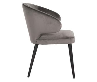 Indigo Stone Stolica, Richmond Interiors, Siva, Crna, Kvarcni Kamen, Crne Noge