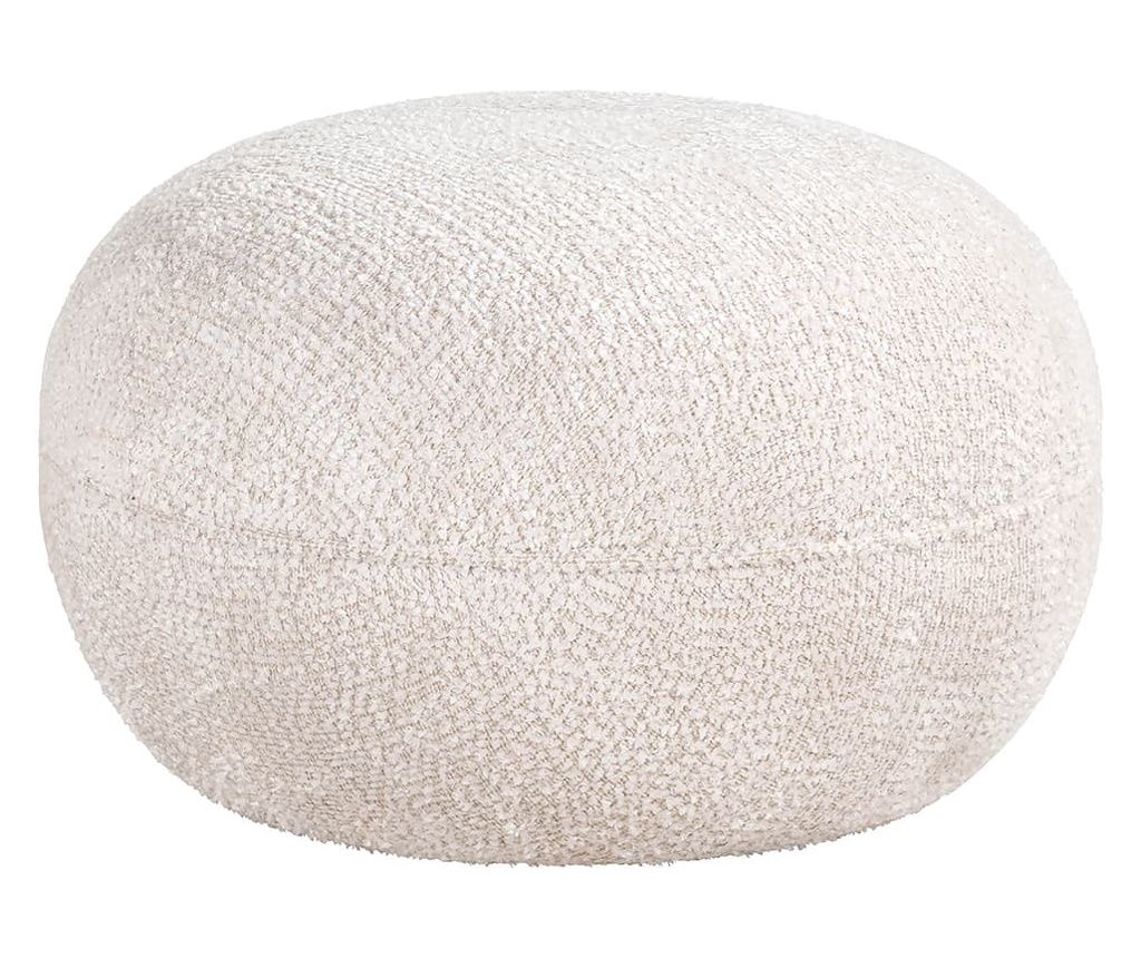 Tabure Jace Lovely Cream, Richmond Interiors, bijela, krem, 100% poliester, pjena, bor, šperploča