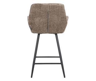 Barska stolica Linsey Stone Chenille, Richmond Interiors, siva, crna, kamen, crne noge