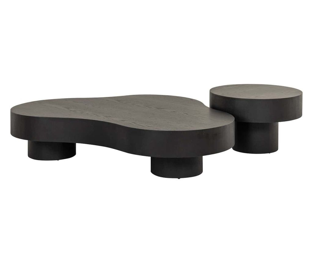 Σετ 2 Τραπεζάκια Σαλονιού Bogor Σκούρο Καφέ από την Richmond Interiors