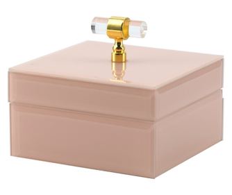 Κουτί Αποθήκευσης Rana, Richmond Interiors, Ροζ, Χρυσό