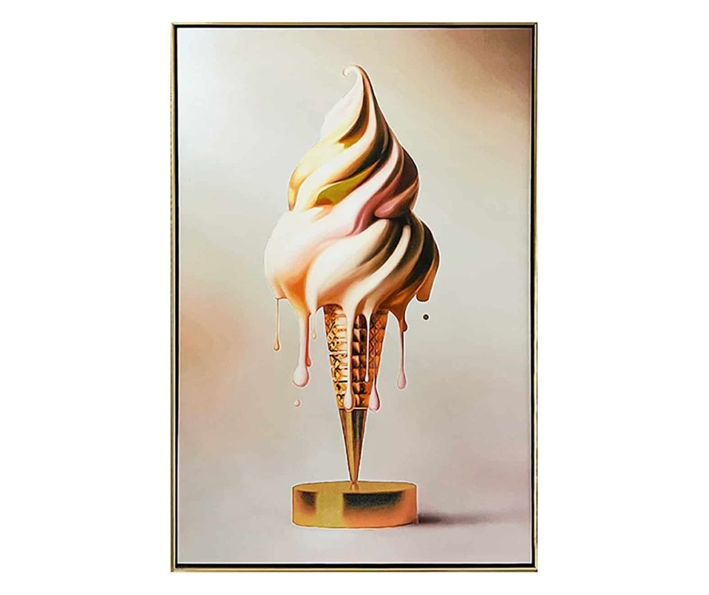 Διακοσμητικό Τοίχου Παγωτό, Richmond Interiors, πολύχρωμο, κρεμ, πορτοκαλί