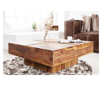 Dohányzóasztal, fa színű