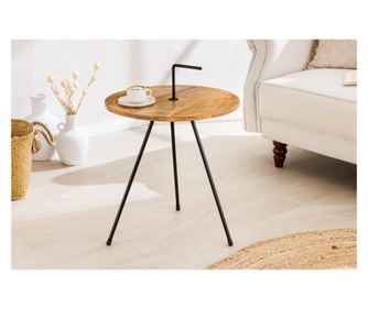 Set 4 pomoćna stolića, boja drva, crna