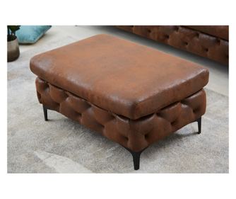 Ottomán, antik barna, fekete