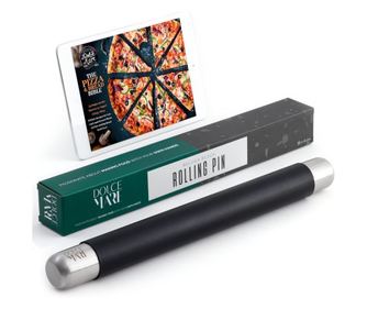 Sucitor pentru bucatarie sau cofetarie din silicon, DOLCE MARE, 35 cm x 4 cm, Negru