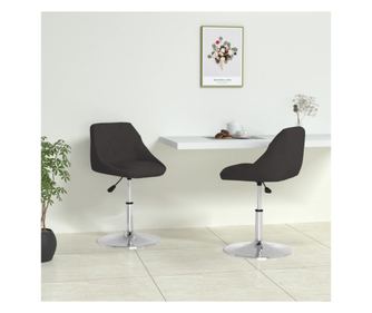 Stolice za kuhinju, 2 kom. crne, ekološka koža