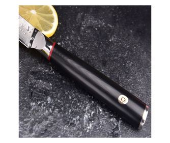 Nóż do krojenia Yamada, stal damasceńska, HRC 60, 20 cm