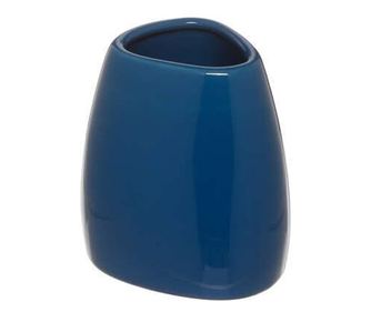 Suport ceramic periute dinti 8x7xH9.5 cm albastru
