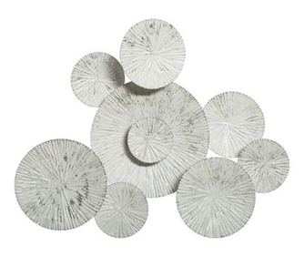 Decoratiune de perete metalica rotunda 75x61