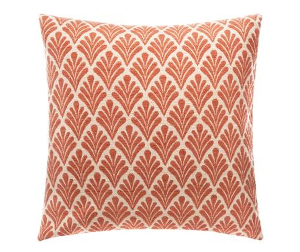Coral Floral Pillow Cover, 40x40