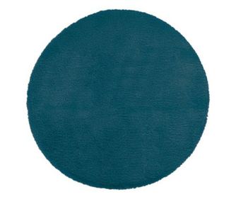 Covor extra pufos albastru d80 cm