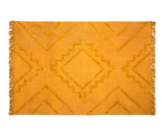 Covor cu franjuri inca ocru 120x170