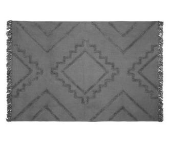 Covor cu franjuri inca gri 120x170