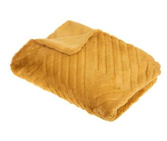 Patura ocru 3d geometric 120x160 cm