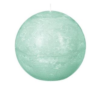 Lumanare verde rustica minge d10