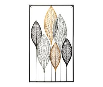 Decoratiune de perete frunze metalice 37x65