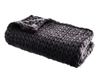 Patura gri din tricot 125x150 cm