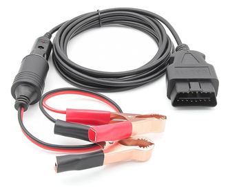 Cablu Salvare Memorie ECU 12V, JFIND JC02 OBDII Memory Saver, cu Mufa OBD, Clesti Crocodil, Mufa Bricheta, Backup Alimentare, Si
