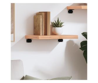 Vilgosbarna fali polc 40x20x4 cm tmr tlgyfbl