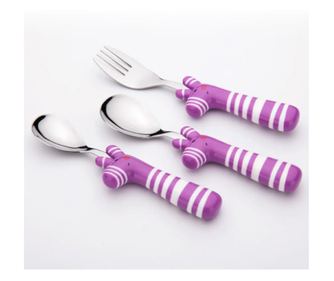 Fissman-Zebra gyermek evőeszközkészlet, rozsdamentes acél/ABS