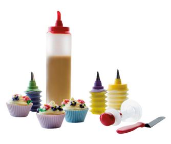 9dílná sada na pečení muffinů - Ibili Příslušenství, Nerezová ocel/Plast