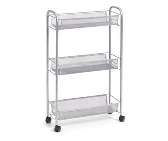 Zeller-Troll univerzális polc, fém, 44x17x70,5 cm, szürke