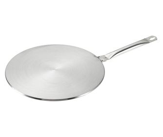 Ibili пълен индукционен/витрокерамичен адаптер, неръждаема стомана 18/10, 24 см, сребрист