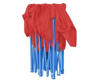 Összecsukható kerti pavilon több típusban-2,9x2,9 méteres-piros-pavilon+oldalfal+hordtáska