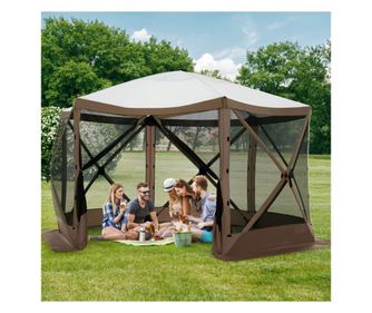 8 személyes vízálló kemping sátor, tárolóval és szúnyoghálóval