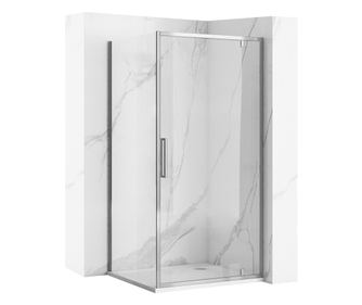 Sarok Zuhanykabin Rea Rapid Swing Króm 90X100