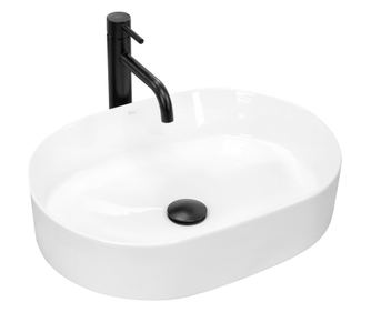 Mosómosó REA NADIA 50 Fehér Oval -50X38X12Cm