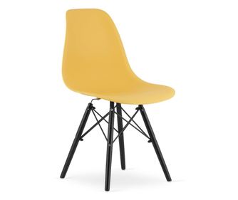 Valora OSAKA étkezőszék, mustárfekete lábakkal, 4 db