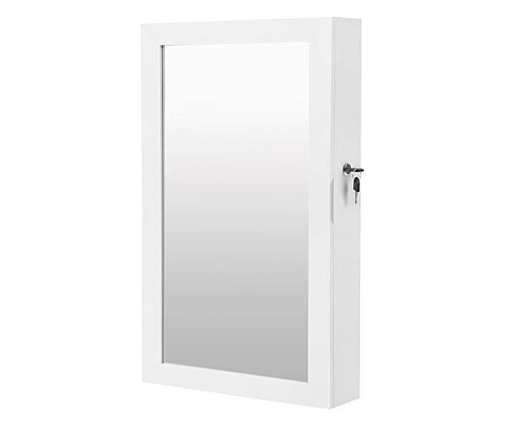 Valora TÜKÖRÖS ÉKSZERSZEKRÉNY JBC51W Fali Függesztett Fehér Bársony Belső