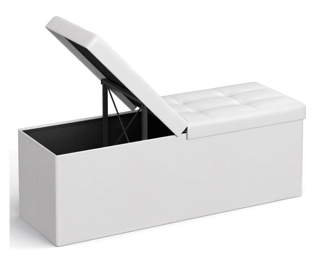 Valora PUFA puffrendszerező, fehér, MDF tárolóülés