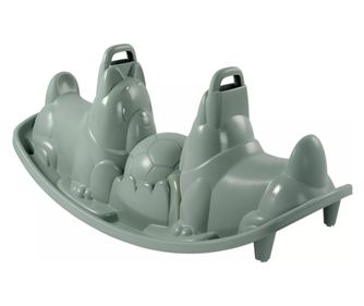 Houpačka pro 2 děti Smoby Life ve tvaru psa - zelená