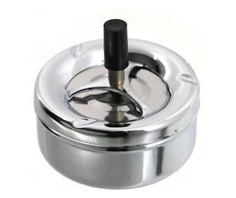 Пепелник Ash с бутон, хром метал, 11 см