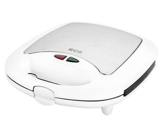 Sandwich-maker ECG S 399 3in1, alb, 700W, 3 tipuri de placi detasabile