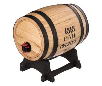 Butoi Vin Sg, Cu Robinet, Lemn, 5.5 Litri