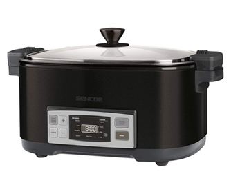 Spora kuhalo 6 L, 1350 W, 4 funkcije, posuda za kuhanje, crna.