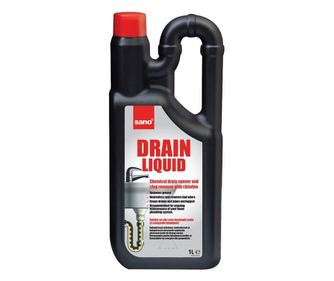 Solutie lichida pentru desfundat scurgeri Sano Drain, 1l