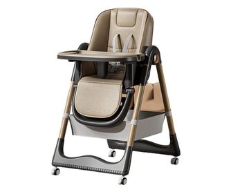 Scaun de Masa pentru Bebelusi si Copii, Cyrax, 2 Tavite si Husa Detasabile, Multifuncțional, Stabil, Centura de Siguranta, Inalt