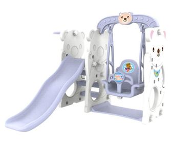 Ramiz Zahradní skluzavka s houpačkou a basketbalovým košem - Medvěd