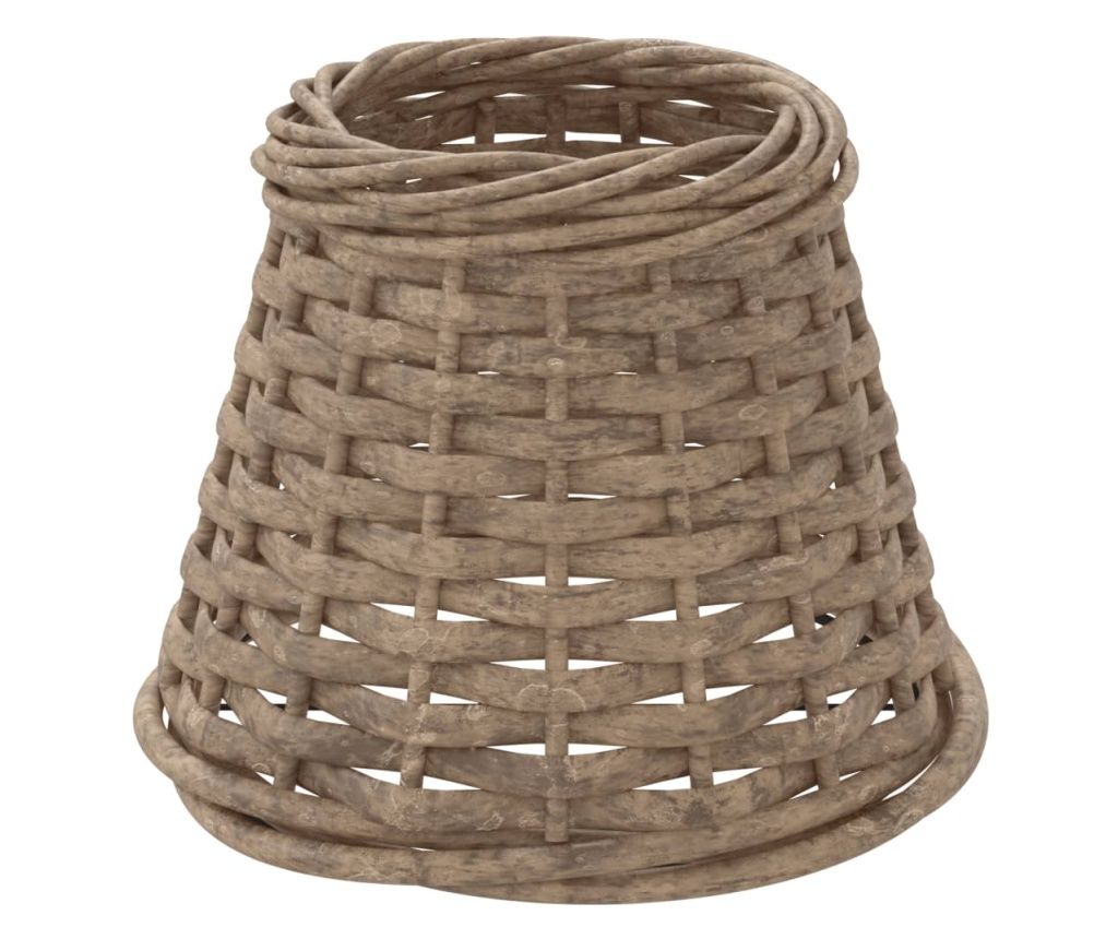 vidaXL Wicker Lampshade Brown Ø15x12 cm