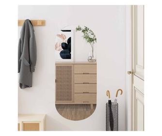 Zidno ogledalo, 35x80 cm, ovalno, staklo