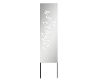 vidaXL Ecran de intimitate pentru grădină Floral Argintiu 32 x 140 cm