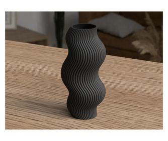 Vaza Modern Wavy - Blue